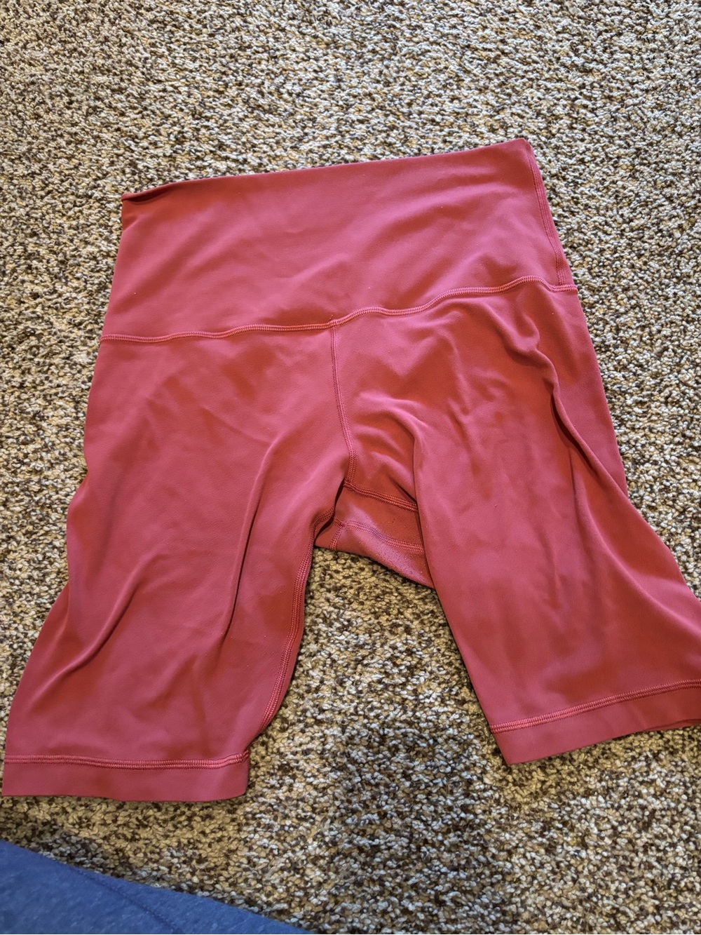 Lululemon High-Waist Rust Pink Women's Bike Shorts